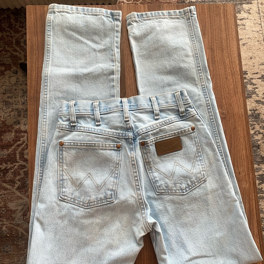 Wrangler Light Wash Straight Leg Jeans